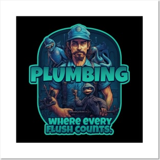 Plumbing: Where Every Flush Counts. Posters and Art